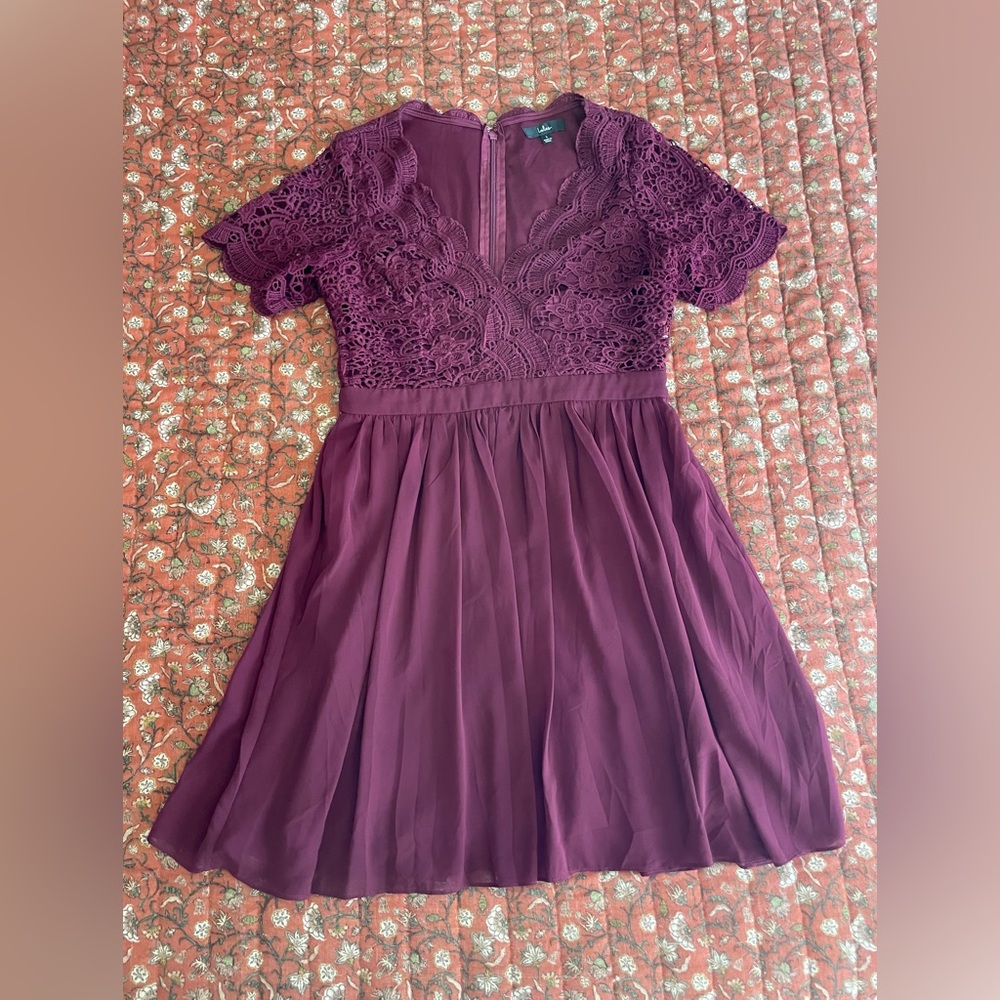Burgundy Lulus mini dress